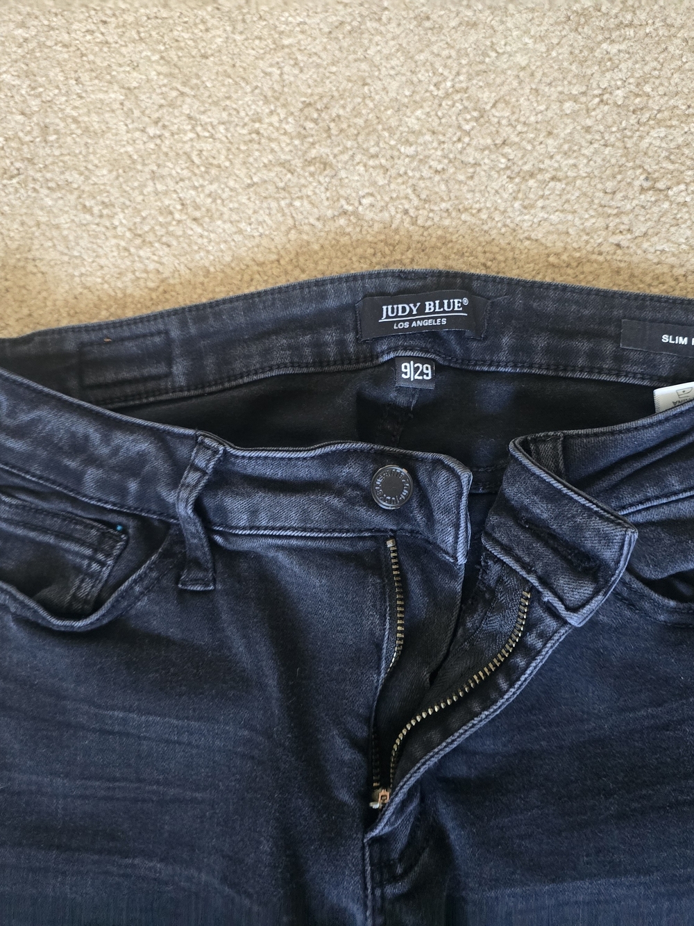 Judy Blue Dark Wash Skinny Jeans - Dark Blue